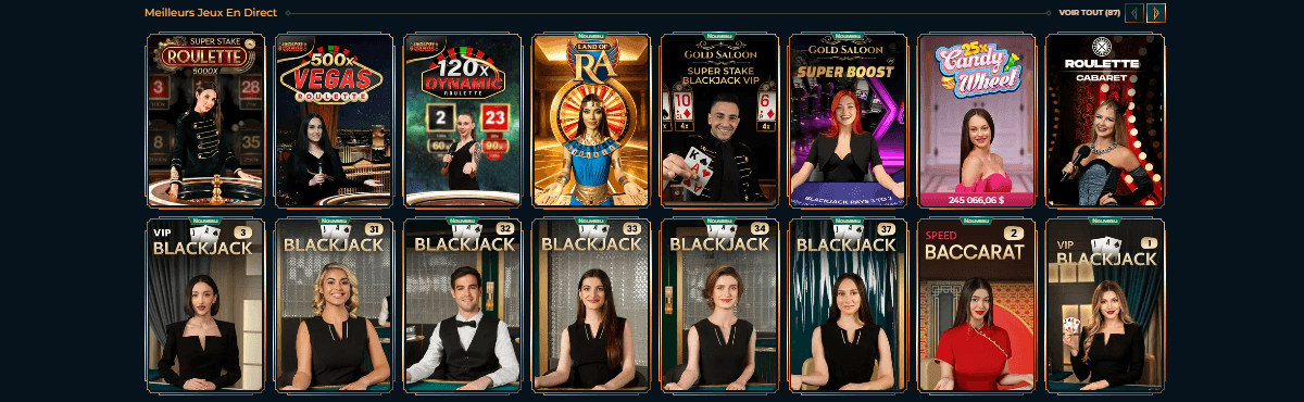 MonsterWin Casino en direct